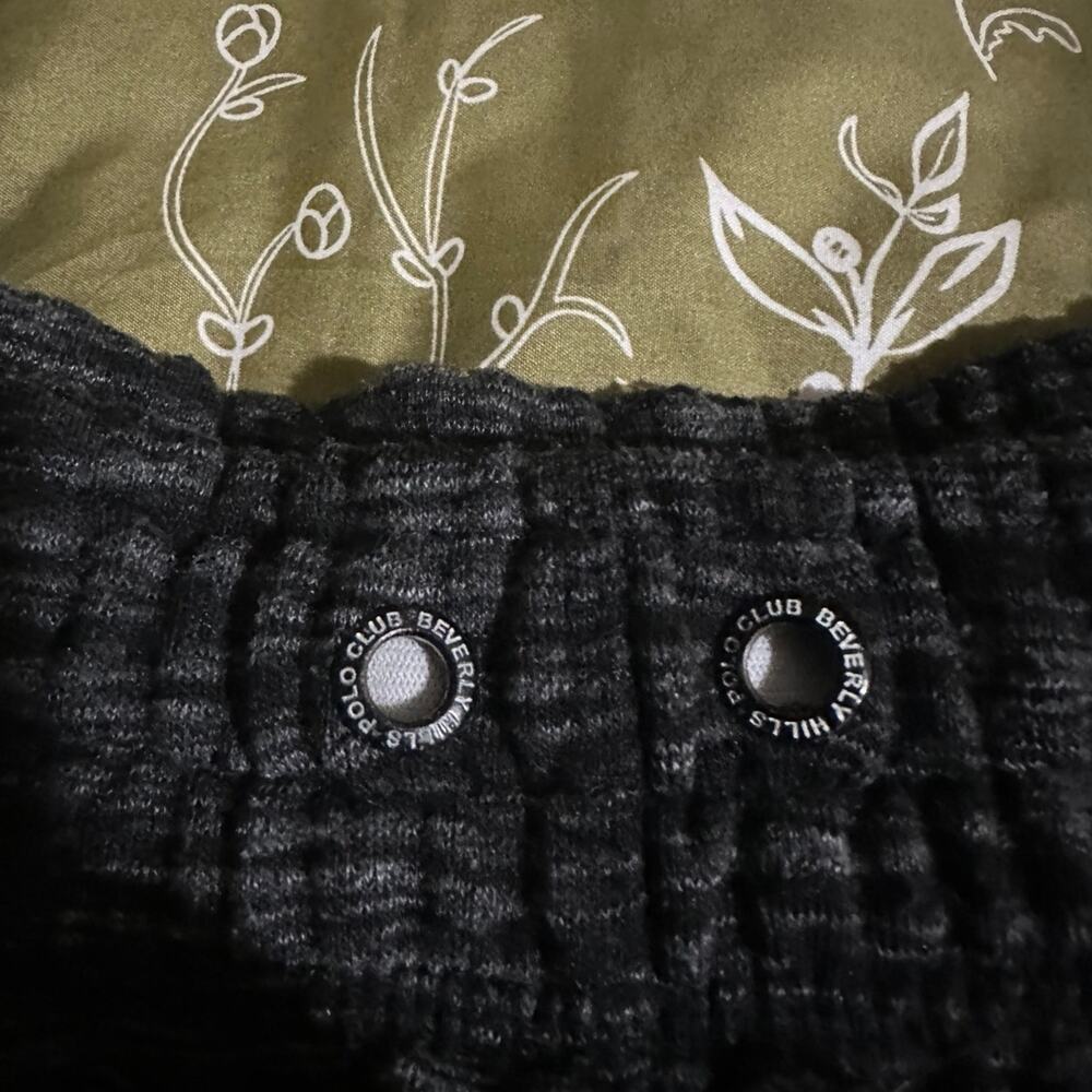 Beverly Hills Polo Club Gray Fleece Joggers Size L - Picture 2 of 4